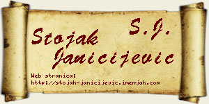 Stojak Janičijević vizit kartica